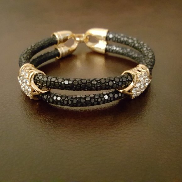 Apricate Gold Midnight Stingray Bracelet #LTS0102 - Picture 2 of 3